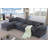Amiyiah Upholstered L-shaped Couch With Ottoman Sectional-207874776