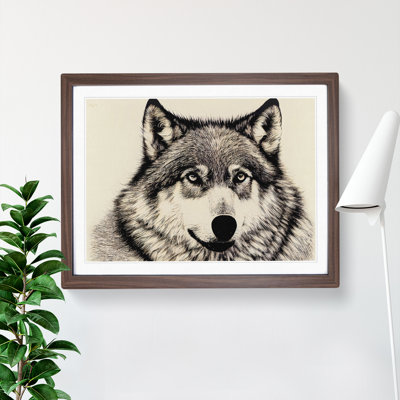 XH1022-7081X Portrait Of A Wolf Vol.3 - Single Picture Frame Print