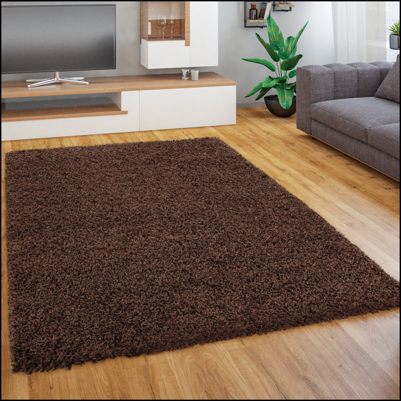 Epperson Solid Colour Shag Area Rug, Rectangle 240 x 320cm