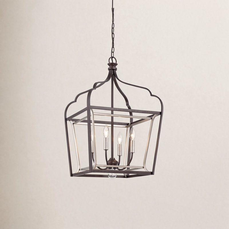 Annamaria Iron 4-Light Chandelier, 30.25" H x 18" W x 18" D
