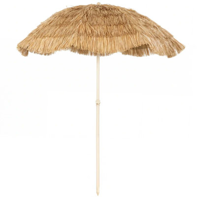 Parasol d'extérieur de style hawaïen avec abat-jour réglable