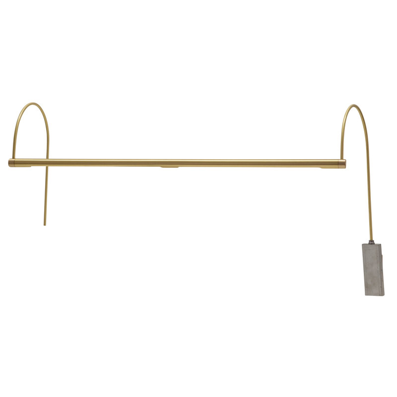 Cadre 1 lumières pour cadre d’image, Laiton poli, H 5,5 po x l 28 po x P 8 po