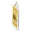 Exit Sign Beatings Continue Male Yellow Wooden Plaque