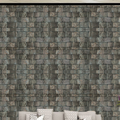 Ridenour Peel & Stick Brick Roll