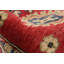 Tapis unique en laine noué à la main Gazni doré des années 2010 de 3 pi 5 po x 5 pi Qaiden