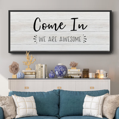 Come In- Framed Canvas