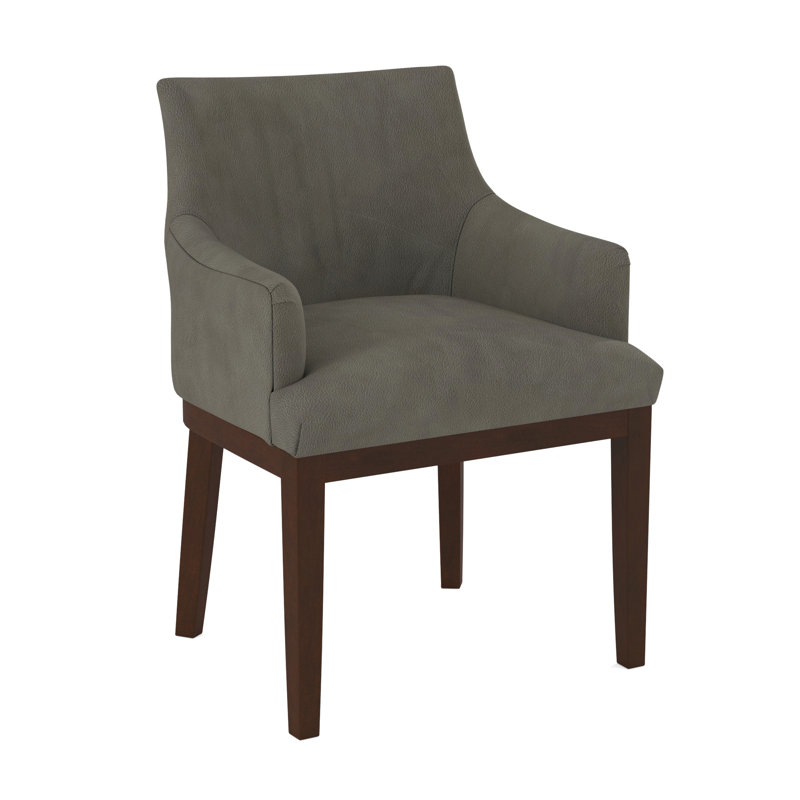 19'' H Upholstered Armchair, Pecan, Applause Porpoise