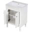 Meuble-lavabo de salle de bain moderne à 2 niveaux avec meuble-lavabo supérieur