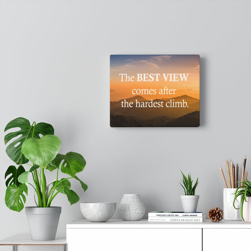 The Best View - Wrapped Canvas Print, 30cm H x 46cm W