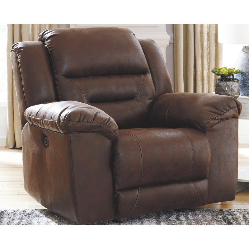 Fauteuil inclinable standard à bascule Reavis, Électrique, Similicuir chocolat