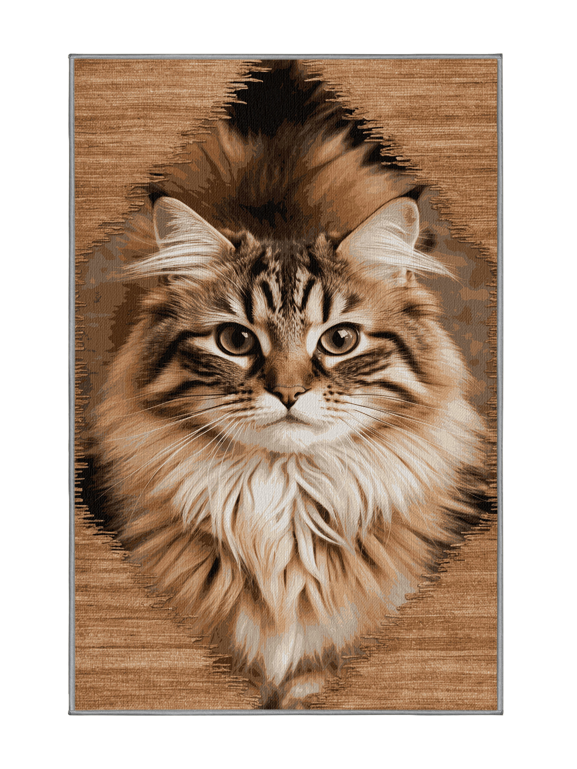One Allium Way® Washable Somali Cats Area Rug | Wayfair