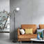 Devyne 173Cm Black Reading Floor Lamp