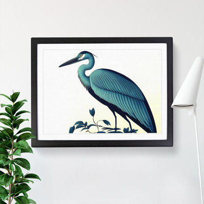 Incredible Heron Bird Framed Print