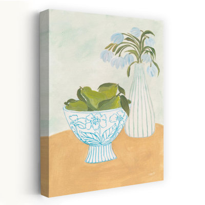 «Blossoms And Porcelain II Contemporary Flower Flower», reproduction d'art murale