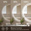 Venia Round Dimmable LED Anti-Fog Frameless Vanity Mirror-467287218