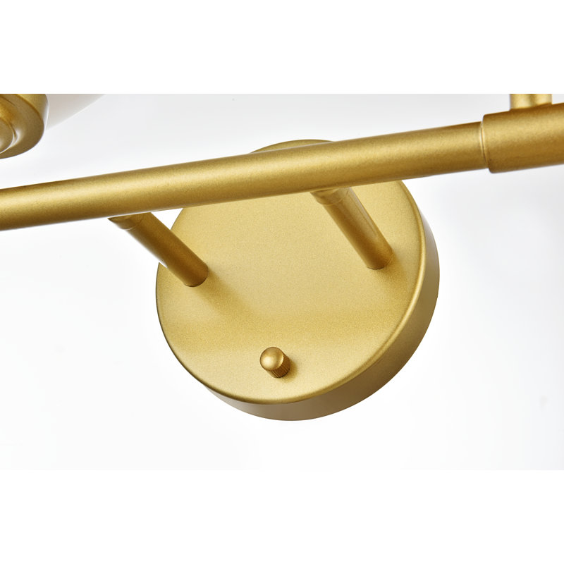 Caillier Armed Sconce, Brass, 10" H x 33" W x 33" D, 4 Light