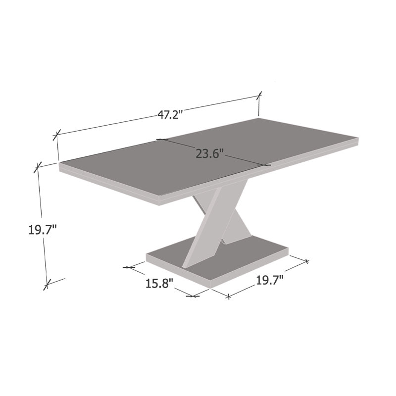 Table basse Pehrson Dilshod, Noir, Noir / or