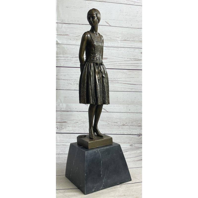 Sculpture femme victorienne britannique Britani