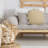 Natural Tan and Ivory Braided Handmade Jute / Cotton Decorative Throw Pillow Cover-1954240052