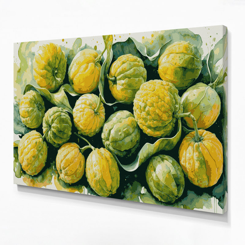 Art mural sur toile, "Fruit Ugli", H 11 po x l 14 po