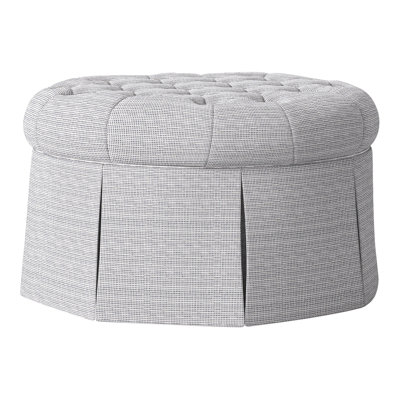 Alma 35" Tufted Round Cocktail Ottoman