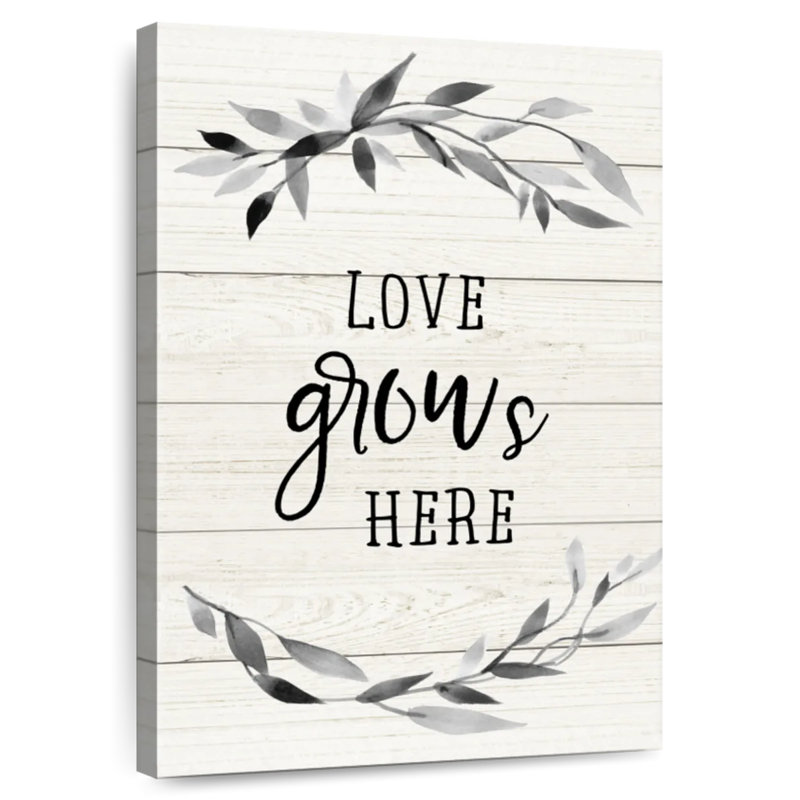 Plaque murale Kema Love Grows, H 30 po x l 20 po