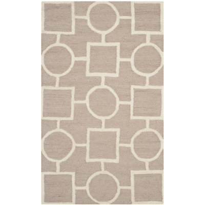 Deedgra Hand Tufted Wool Geometric Rug