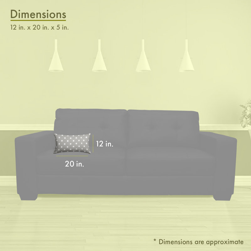 Ikat Dot Outdoor Rectangular Throw Pillow, Gray
