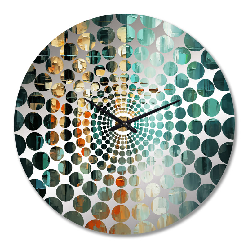 Areonia - Horloge murale peinture abstraite, Très grand