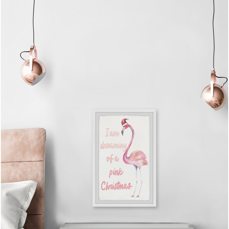Dreaming Of A Pink Christmas - Single Picture Frame Print, 91cm H x 61cm W x 3.81cm D