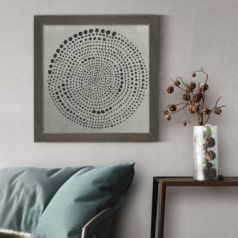 Mythos II - reproduction d'art sur toile, H 17 po x l 17 po x P 1,5 po, Encadré gris