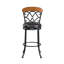 Chaise pivotante rembourrée à hauteur de pub