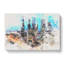 Moscow Russia Skyline Watercolour - Wrapped Canvas-56664329