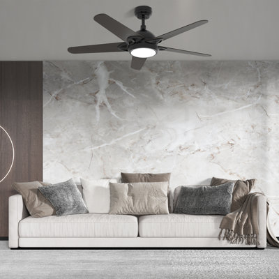 Tishkevich 52'' Ceiling Fan with LED Lights