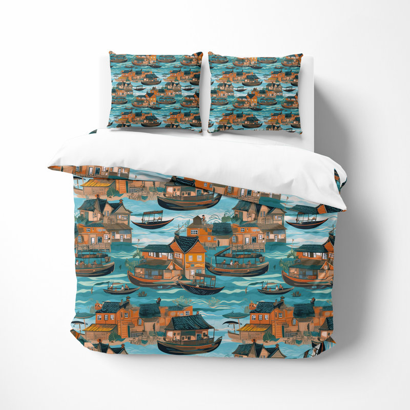 Abstract Duvet Cover, King Duvet Cover + 2 King Pillowcases