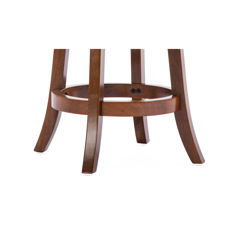 Tabouret de bar et de comptoir Analuz, Tabouret de comptoir (siège d'une hauteur de 25,5, Noyer