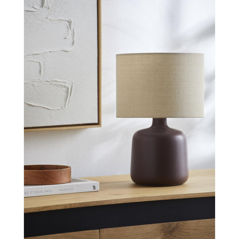 Pramit Table Lamp, Plum