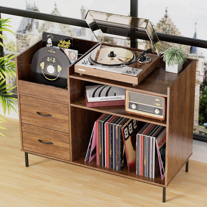 Armoire polyvalente blanche et bleue avec cinq tablettes pour un rangement organisé et une esthétique moderne, Brun