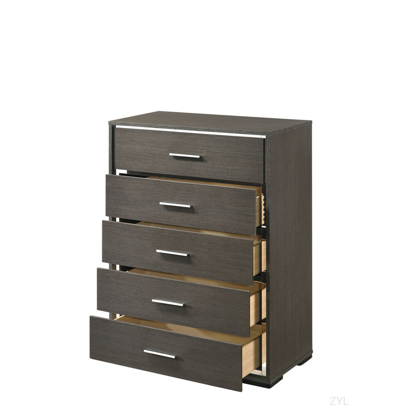 Commode à finition chêne gris