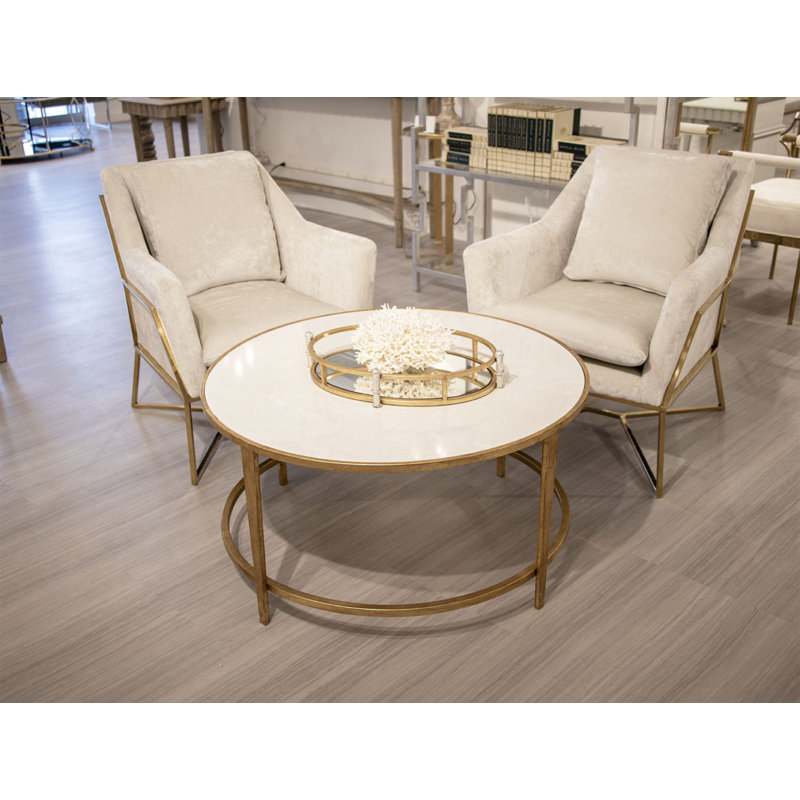 Augustine Coffee Table, Silver