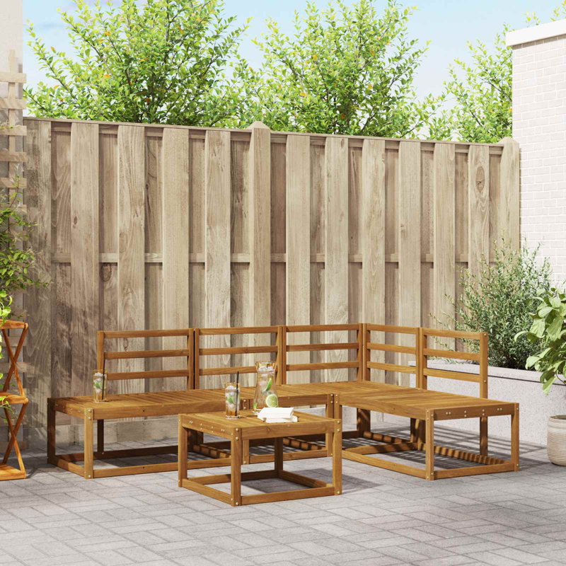 213.5cm Wide Patio Sectional Set
