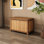 Banc de rangement en bois avec plateau rabattable