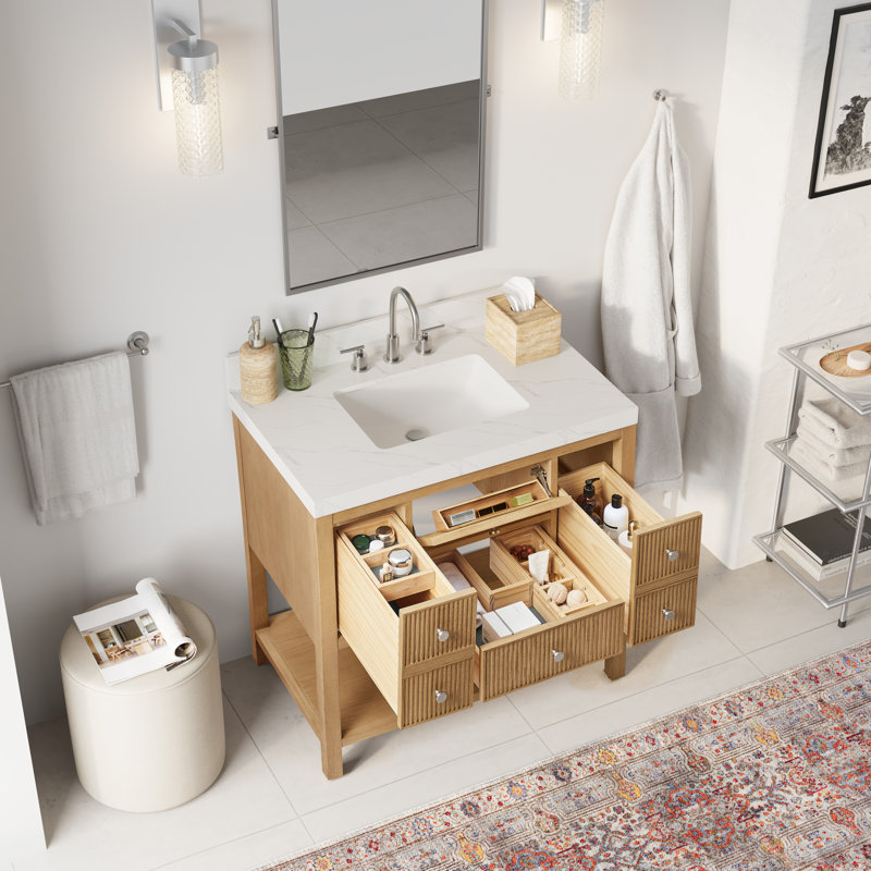  Rollins Bathroom Vanity, Chêne naturel, 36"