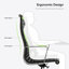 Chaise de bureau en cuir véritable avec structure et base en aluminium, chaise de salle de conférence pivotante-843969344