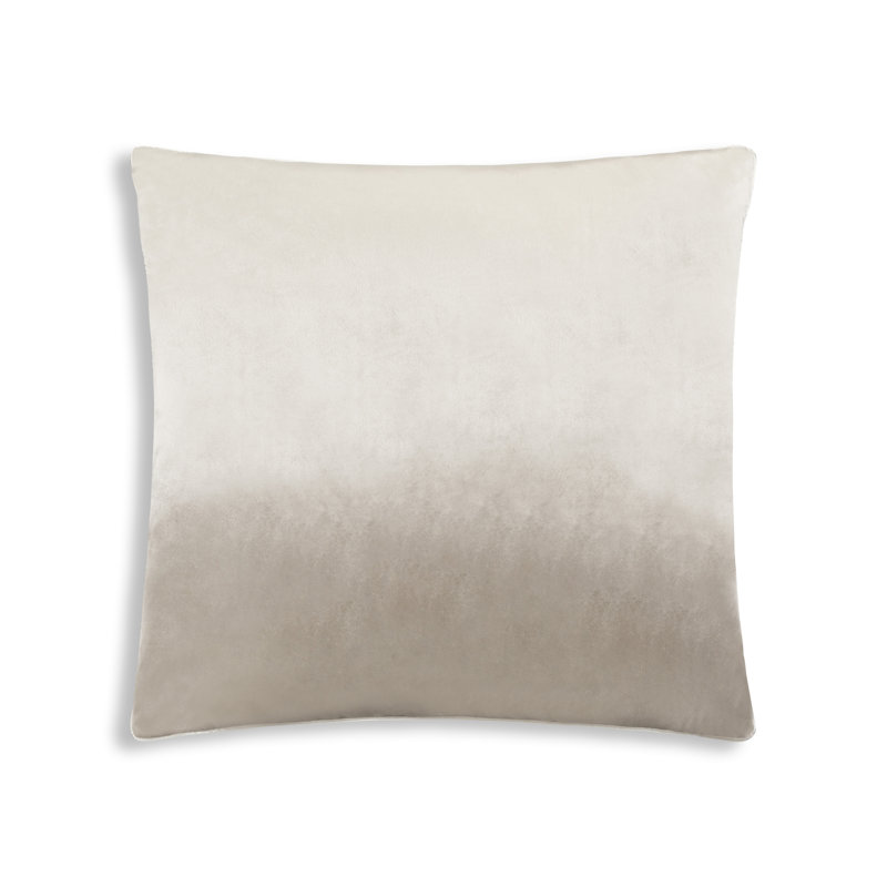 Noah Velvet Square Pillow Cover & Insert, Beige