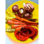 Roasted Vegetables On Yellow Plate Print by Evan Sklar-65849328-65825141