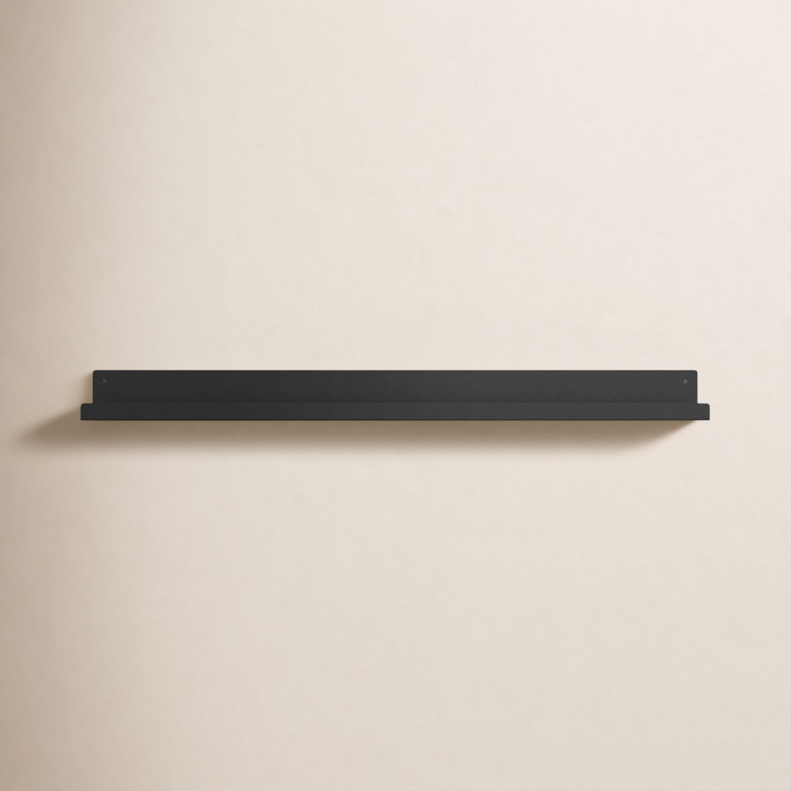 Tara Metal Picture Ledge Wall Shelf, Black, 3" H x 36" W x 4.375" D