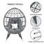 Fauteuil surdimensionné en osier Dakota Fields-1633606773
