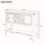 Ample console de rangement rétro avec quatre petits tiroirs-1296087440