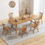Table de salle à manger moderne minimaliste en bois massif de style wabi-sabi-819824949